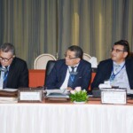 General Assembly - Mr. Chouireb (SONELGAZ), Mr. Touileb (Chairman of Med-TSO Technical Committee International Electricity Exchanges) and Mr. Ameyoud (CEO of OS)