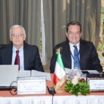 During the Executive Board meeting: from left to right, the Chairman of Med-TSO Technical Committee "Planning"Mr. Sabelli (TERNA) and the Vicepresident of Med-TSO Mr. Crea (TERNA)